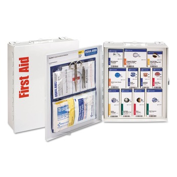 PRODUCTS | First Aid Only FAO90578021 ANSI 2015 SmartCompliance Class A General Business No Meds First Aid Station for 25 People with Metal Case (1-Kit)
