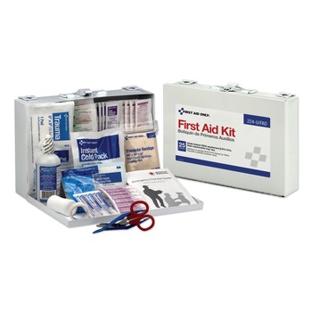 PRODUCTS | First Aid Only OSHA Compliant First Aid Kit for 25 People with Metal Case (1-Kit)