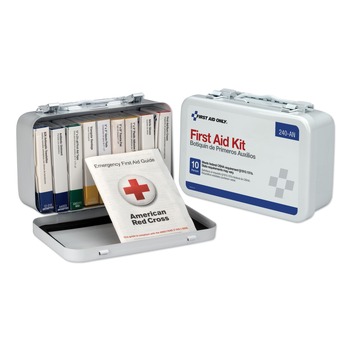 PRODUCTS | First Aid Only ANSI/OSHA Compliant Unitized First Aid Kit for 10 People with Metal Case (1-Kit)