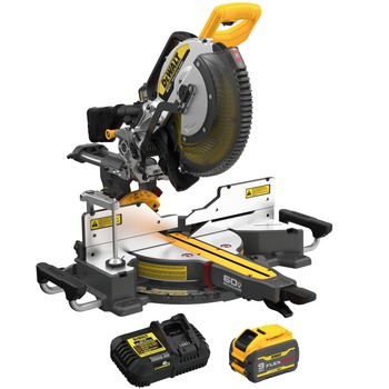 PRODUCTS | Dewalt DCS781X1 60V MAX Brushless Sliding Double Bevel Lithium-Ion 12 in. Cordless Miter Saw Kit (9 Ah)