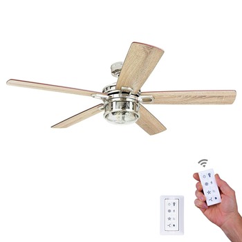 PRODUCTS | Honeywell 52 in. Bontera Indoor LED Ceiling Fan with Light - Brushed Nickel