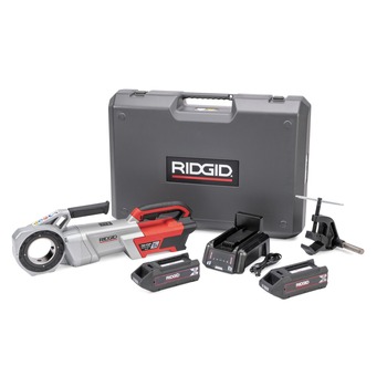 POWER TOOLS | Ridgid 72013 760 FXP 12-R Brushless Lithium-Ion Cordless Power Drive Kit with 2 Batteries (4 Ah)