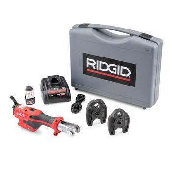 PRODUCTS | Ridgid 72553 RP 115 Lithium-Ion Cordless Mini Press Tool with ProPress Jaws and Battery Kit (2.5 Ah)