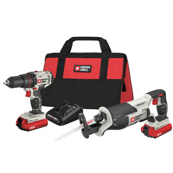 POWER TOOLS | Porter-Cable PCCK603L2 20V MAX Cordless Lithium-Ion Drill Driver and Reciprocating Saw Combo Kit