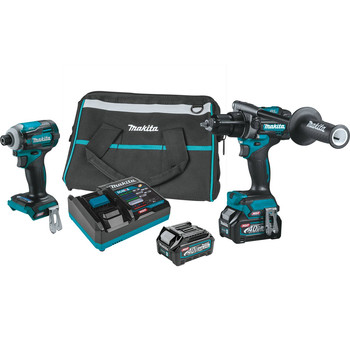 PRODUCTS | Makita 40V max XGT Brushless Lithium-Ion 1/2 in. Cordless Hammer Drill Driver/ 4-Speed Impact Driver Combo Kit (2.5 Ah)