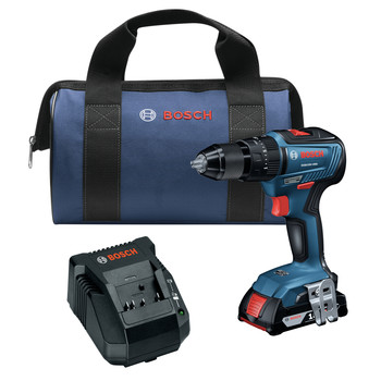 PRODUCTS | Bosch GSB18V-490B12 18V EC Brushless Lithium-Ion 1/2 in. Cordless Hammer Drill Driver Kit (2 Ah)
