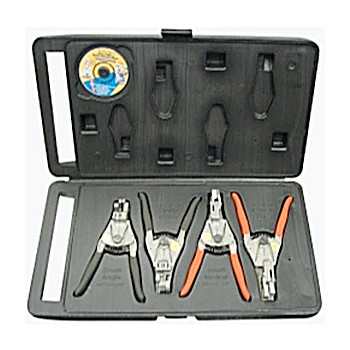 HAND TOOLS | Direct Source Int. QRP4S-P 4-Piece Quick Release Pliers Set with Case