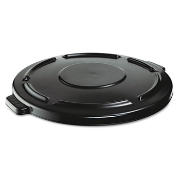 PRODUCTS | Rubbermaid Commercial FG264560BLA 24.5 in. x 1.5 in. BRUTE Self-Draining Flat Top Lids - Black