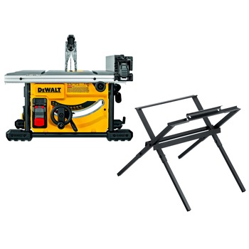 TABLE SAWS | Dewalt DW7451DWE7485-BNDL 8-1/4 in. Compact Jobsite Table Saw and 10 in. Table Saw Stand Bundle