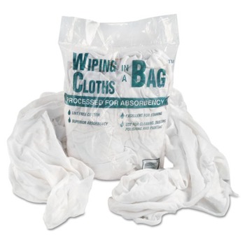 PRODUCTS | General Supply 1 lbs. Bag-A-Rags Reusable Cotton Wiping Cloths - White (1/Pack)
