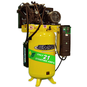 PRODUCTS | EMAX 7.5 HP 80 Gallon Oil-Pressure Stationary Air Compressor with Cooling Radiator