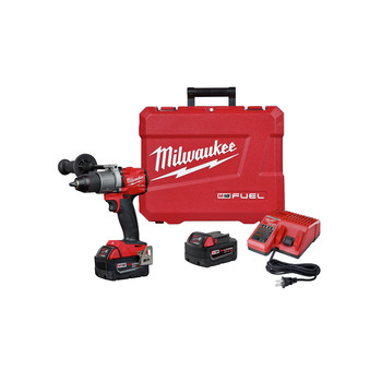 POWER TOOLS | Milwaukee 2803-22 M18 FUEL Lithium-Ion 1/2 in. Cordless Drill Driver Kit (5 Ah)
