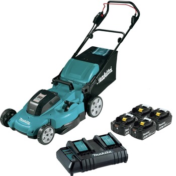 PRODUCTS | Makita XML10CM1 36V (18V X2) LXT Brushed Lithium-Ion 21 in. Cordless Lawn Mower Kit with 4 Batteries (4 Ah)