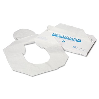 PRODUCTS | HOSPECO HG-1000 Health Gards Half-Fold 14.25 in. x 16.5 in. Toilet Seat Covers - White (1000/Carton)