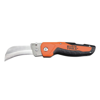 PRODUCTS | Klein Tools 44218 Cable Skinning Folding Lockback Electricians Utility Knife with Replaceable Hawkbill Blade