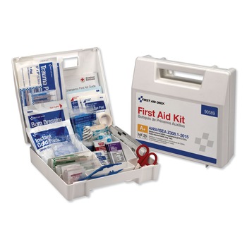 PRODUCTS | First Aid Only ANSI 2015 Compliant Class Aplus Type I and II First Aid Kit for 25 People with Plastic Case (1-Kit)