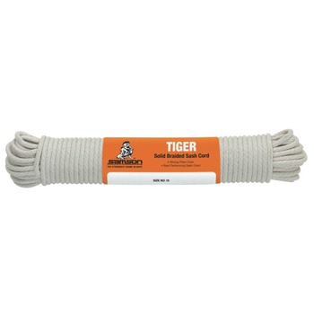 PRODUCTS | Samson Rope 4020001060 450 lbs. Capacity 100 ft. Tiger Cotton Sash Cord - White