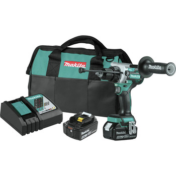 PRODUCTS | Factory Reconditioned Makita 18V LXT Brushless Lithium-Ion 1/2 in. Cordless Hammer Drill Driver Kit with 2 Batteries (5 Ah)