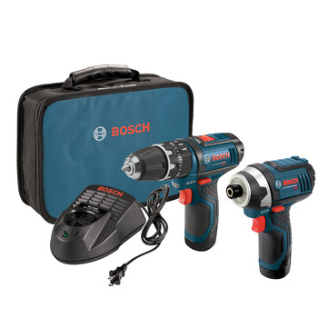 PRODUCTS | Factory Reconditioned Bosch CLPK241-120-RT 12V MAX Cordless Lithium-Ion 3/8 in. Hammer Drill & Impact Driver Combo Kit