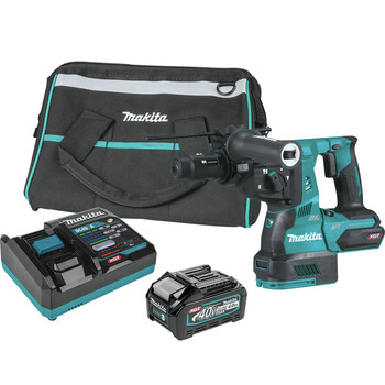 POWER TOOLS | Makita GRH02M1 40V max XGT Brushless Lithium-Ion 1-1/8 in. Cordless AVT Rotary Hammer Kit with Interchangeable Chuck (4 Ah)