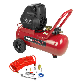 PRODUCTS | ProForce VPF1580719 1.5 HP 7 Gallon Oil-Free Portable Hot Dog Air Compressor
