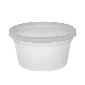 PRODUCTS | Pactiv Corp. YL2512 4.55 in. x 2.45 in. x 2.45 in. 12 oz. Newspring DELItainer Plastic Microwavable Container - Clear (240/Carton)