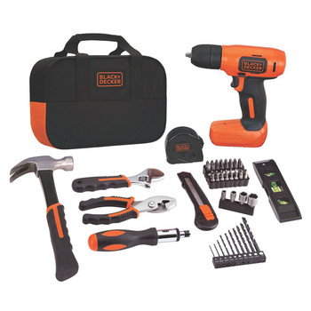 Black & Decker BDCD8PK 8V MAX Cordless Lithium-Ion 54-Piece Project Kit