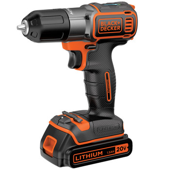 Black & Decker BDCDE120C 20V MAX Cordless Lithium-Ion 3\/8 in. Drill Driver with Autosense Technology