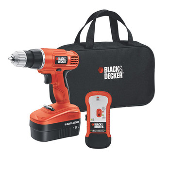 Black & Decker GCO18SFB 18V Cordless Drill with Stud Sensor and Storage Bag