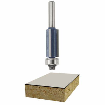 Bosch 85216M 1/2 in. x 1 in. Laminate Flush Trim Router Bit Bosch 85216M 1/2 in. x 1 in. Laminate Flush Trim Router Bit