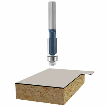 Bosch 85268M 3/8 in. x 1 in. Laminate Flush Trim Router Bit Bosch 85268M 3/8 in. x 1 in. Laminate Flush Trim Router Bit