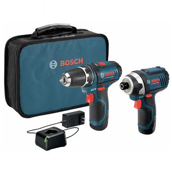 Bosch CLPK22-120 12V Cordless Lithium-Ion 3\/8 in. Drill Driver and Impact Driver Combo Kit