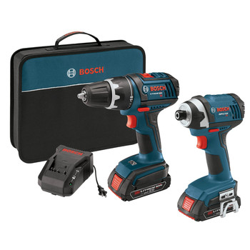 Bosch CLPK234-181 18V Cordless Lithium-Ion 1\/2 in. Drill Driver and Impact Driver Combo Kit