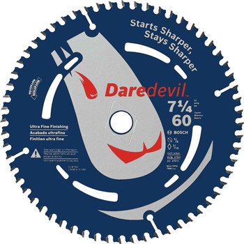 Bosch DCB760 Daredevil 7-1\/4 in. 60 Tooth Ultra-Fine Circular Saw Blade