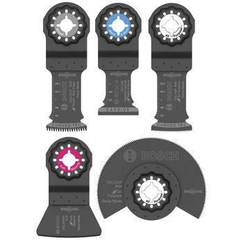 Bosch OSL005C 5-Piece Starlock Oscillating Multi-Tool Accessory Blade Set Bosch OSL005C 5-Piece Starlock Oscillating Multi-Tool Accessory Blade Set