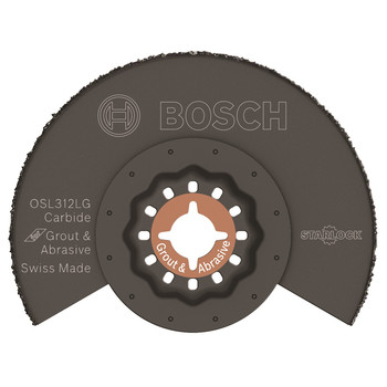 Bosch OSL312LG 3-1/2 in. Starlock Carbide Grit Grout Blade Bosch OSL312LG 3-1/2 in. Starlock Carbide Grit Grout Blade
