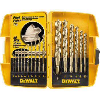 Dewalt DW1956 16-Piece Pilot Point and Drill Bit Set Dewalt DW1956 16-Piece Pilot Point and Drill Bit Set