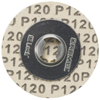 Dremel EZ412SA 1-1/4 in. 120-Grit EZ Lock Sanding Discs (5-Pack) Dremel EZ412SA 1-1/4 in. 120-Grit EZ Lock Sanding Discs (5-Pack)