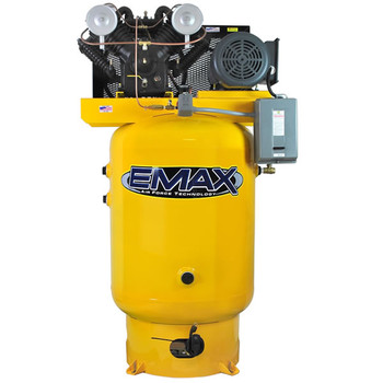EMAX EP10V080V3 80 Gallon 10 HP V4 2-Stage 3-Phase Vertical Air Compressor EMAX EP10V080V3 80 Gallon 10 HP V4 2-Stage 3-Phase Vertical Air Compressor