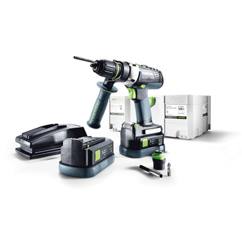 Festool 564596 QUADRIVE 18V 5.2 Ah Cordless Lithium-Ion 13mm Hammer Drill PLUS (Open Box)