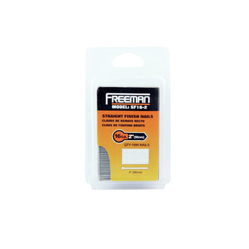 Freeman SF16-2 16-Gauge 2 in. Straight Finish Nails (1,000-Pack) Freeman SF16-2 16-Gauge 2 in. Straight Finish Nails (1,000-Pack)