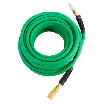 Hitachi 115158 1/4 in. x 50 ft. Hybrid Hose with Industrial Fittings (Green) Hitachi 115158 1/4 in. x 50 ft. Hybrid Hose with Industrial Fittings (Green)