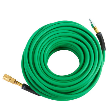 Hitachi 115159 1/4 in. x 100 ft. Hybrid Hose with Industrial Fittings (Green) Hitachi 115159 1/4 in. x 100 ft. Hybrid Hose with Industrial Fittings (Green)