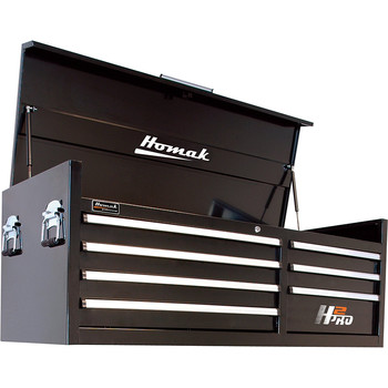 Homak BK02056071 56 in. 7 Drawer Top Chest (Black) Homak BK02056071 56 in. 7 Drawer Top Chest (Black)