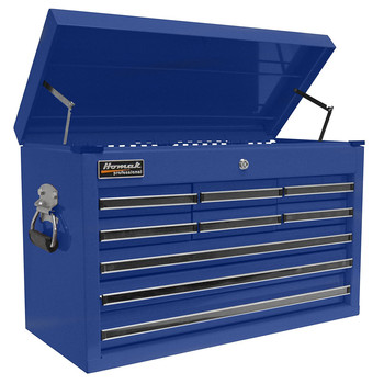 Homak BL02092601 27 in. 9 Drawer Professional Top Chest (Blue) Homak BL02092601 27 in. 9 Drawer Professional Top Chest (Blue)