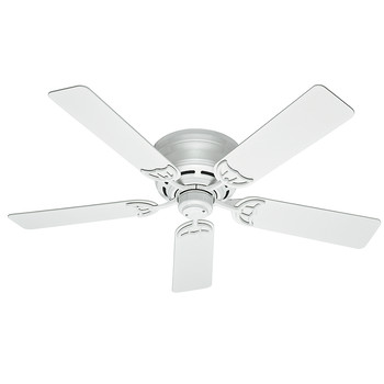 Hunter 53069 52 in. Low Profile III White Ceiling Fan Hunter 53069 52 in. Low Profile III White Ceiling Fan