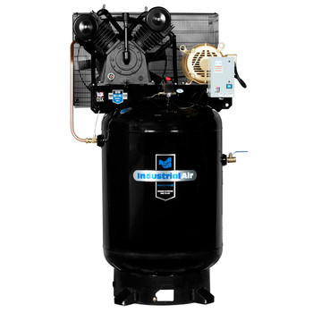 Industrial Air IV9919910 10 HP 230V 120 Gallon Baldor Powered Vertical Commercial Air Compressor Industrial Air IV9919910 10 HP 230V 120 Gallon Baldor Powered Vertical Commercial Air Compressor