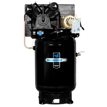 Industrial Air IV9969910 10 HP 460V 120 Gallon Baldor Powered Vertical Commercial Air Compressor Industrial Air IV9969910 10 HP 460V 120 Gallon Baldor Powered Vertical Commercial Air Compressor