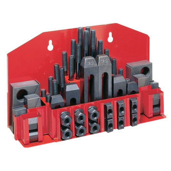 JET 660012 52-Piece Clamping Kit with Tray for 9/16 in. and 5/8 in. T-slot JET 660012 52-Piece Clamping Kit with Tray for 9/16 in. and 5/8 in. T-slot
