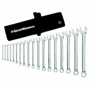 GearWrench 81917 18-Piece 12-Point SAE Long Pattern Combination Non-Ratcheting Wrench Set GearWrench 81917 18-Piece 12-Point SAE Long Pattern Combination Non-Ratcheting Wrench Set